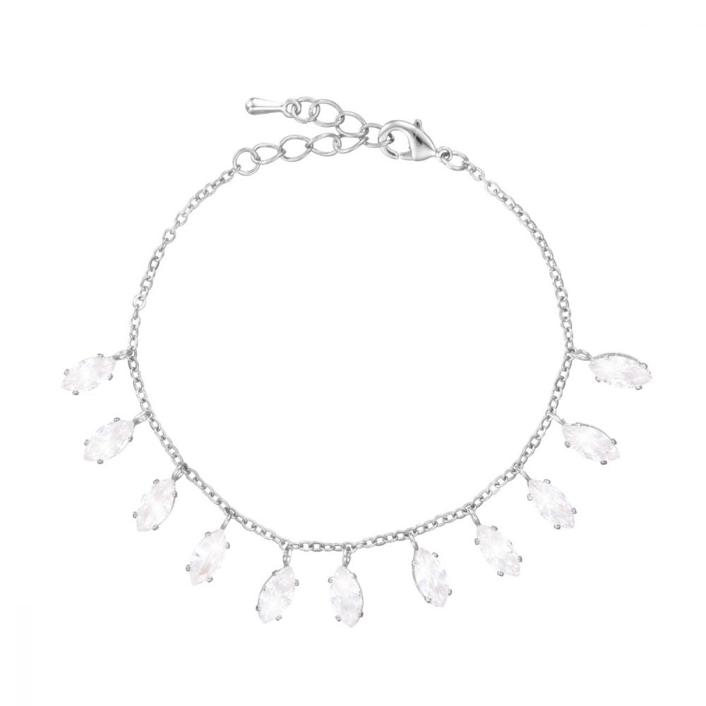 Stroili bracciale donna ottone rodiato e cristalli 1680391