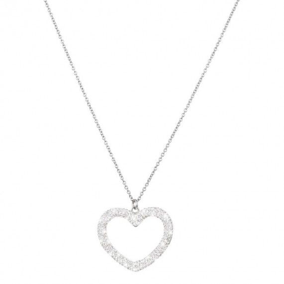 Stroili Damen-Halskette Edelstahl Herz mit Zirkonia 1680309