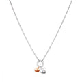 Stroili collana donna acciaio cuori rosè e cristalli lady chic 1680342