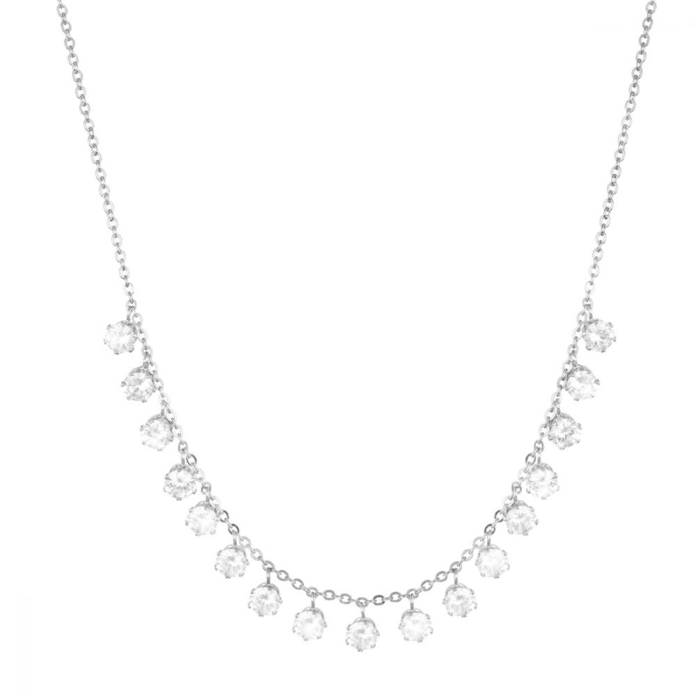 Stroili girocollo donna ottone rodiato e cristalli 1680386