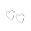 Stroili orecchini donna acciaio cuore zirconato 1680319
