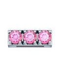 Charm Elements Tris in oro bianco e topazi rosa DCHY9906