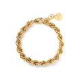 Bracciale Unoaerre donna in bronzo dorato modello funetta 2558