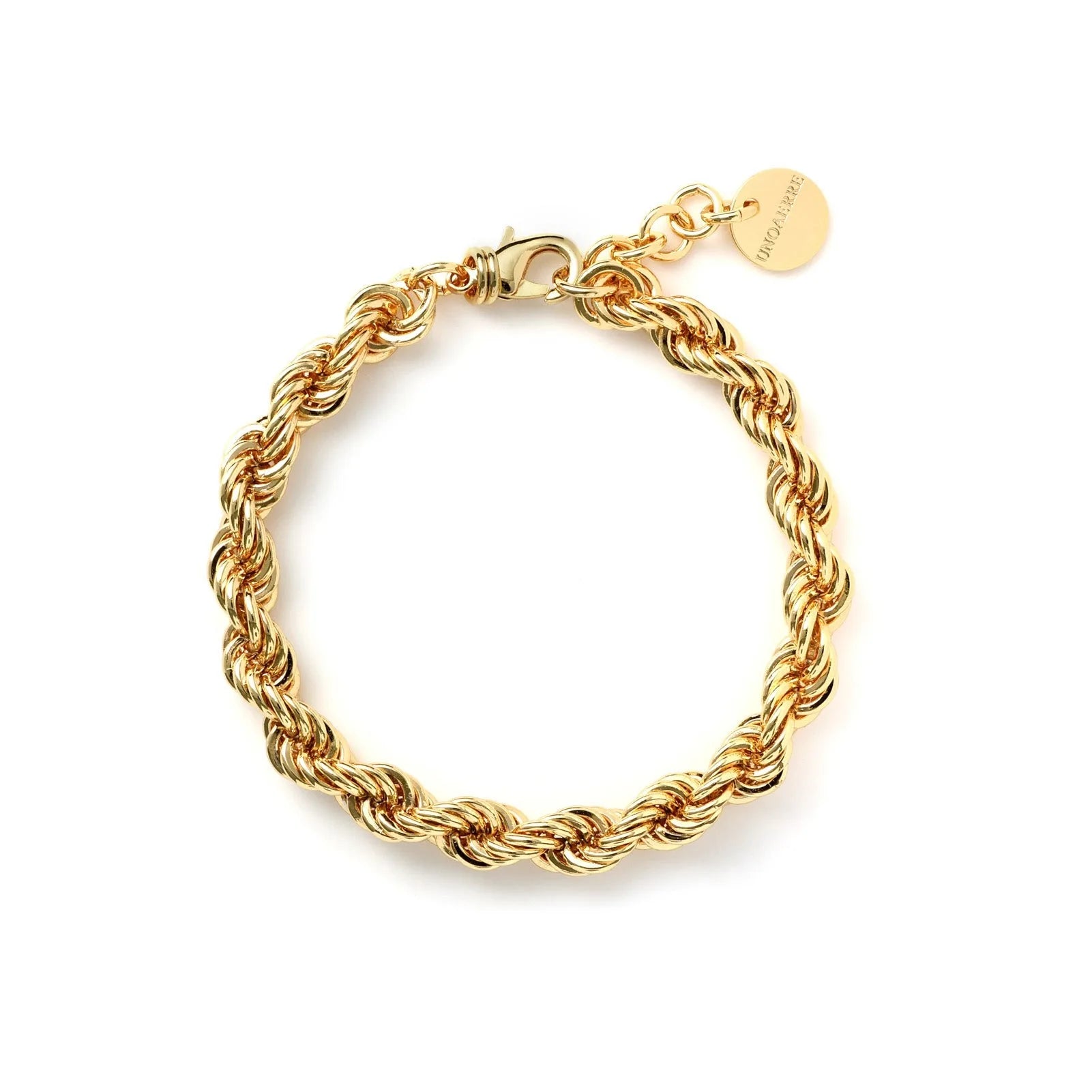 Bracciale Unoaerre donna in bronzo dorato modello funetta 2558