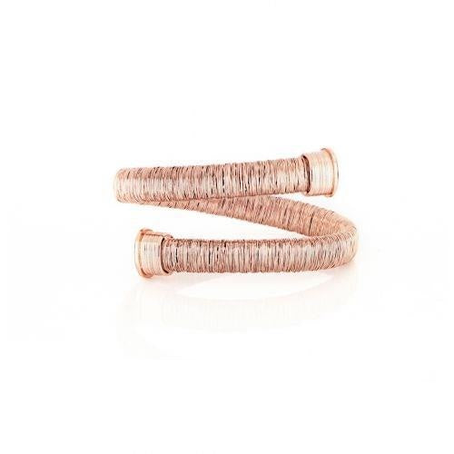 Unoaerre bracciale donna rigido a due giri in bronzo rosè 1825