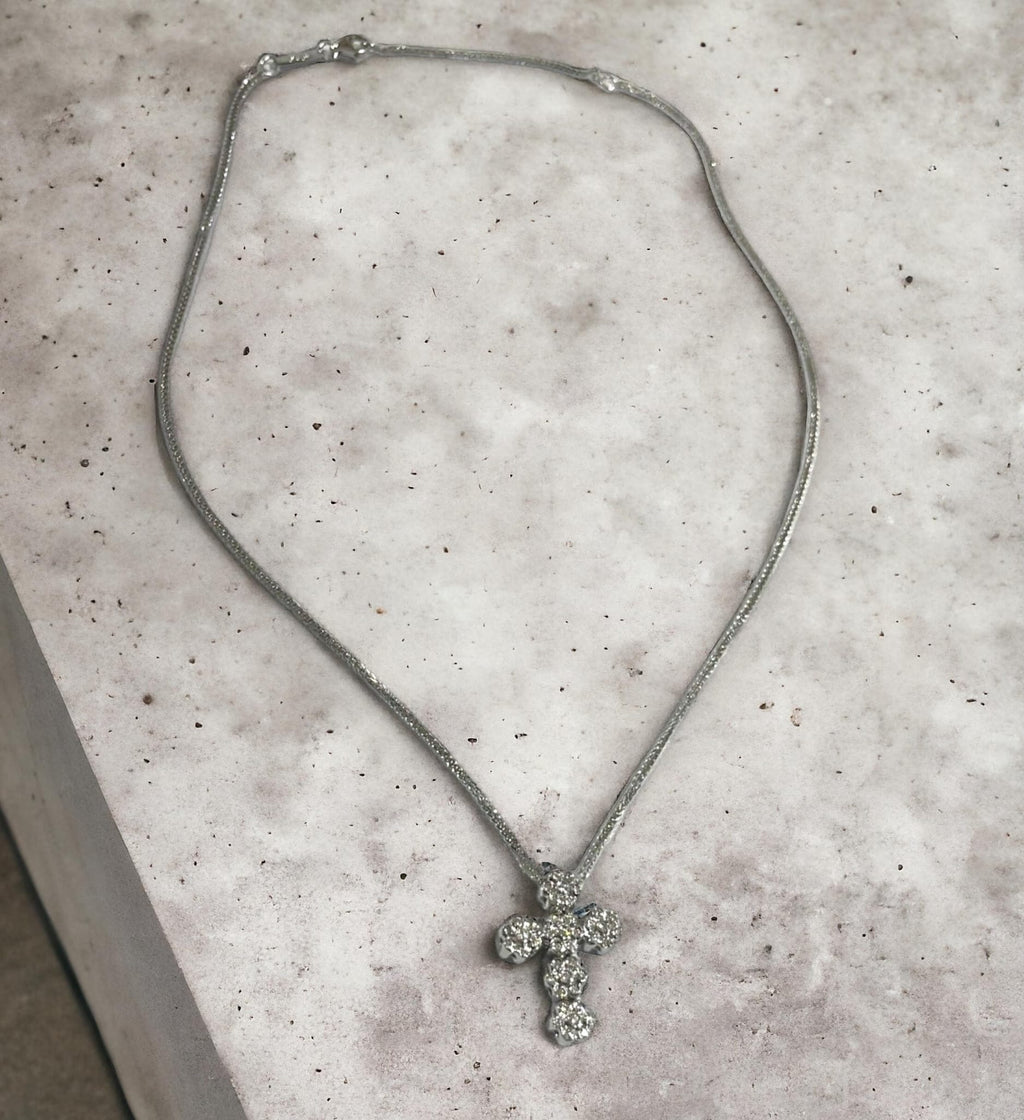 Collana con Croce di diamanti chic 0,42 g color