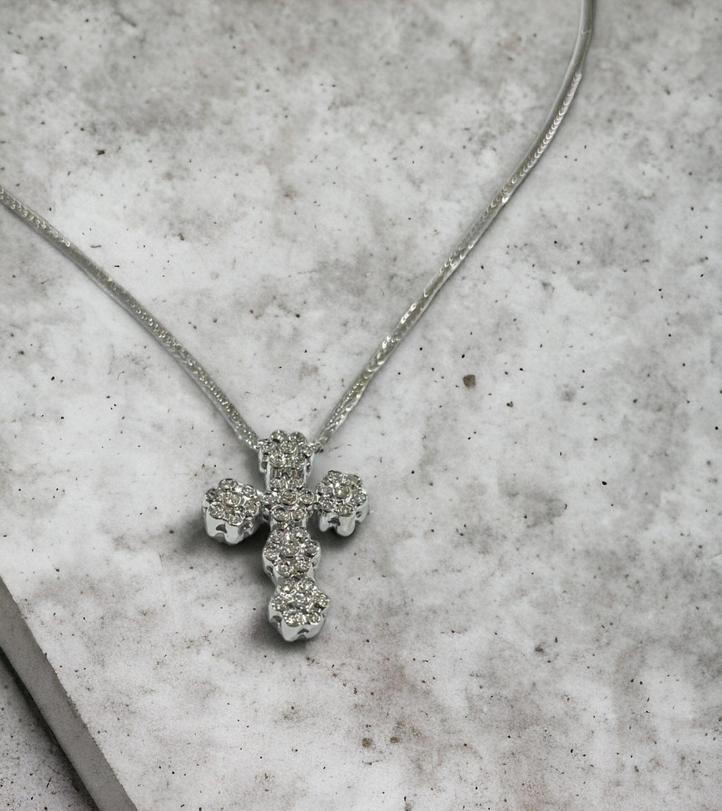 Collana con Croce di diamanti chic 0,42 g color