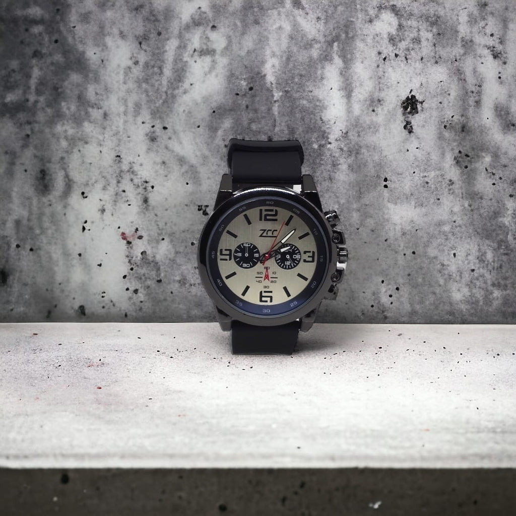 Orologio solo tempo Uomo ZCC bianco