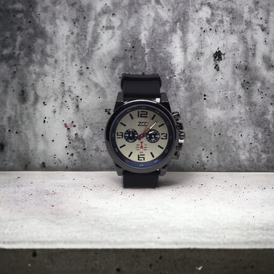 Orologio solo tempo Uomo ZCC bianco