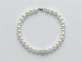 Yukiko bracciale perle bianche e diamantata pbr3047y