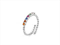 Damenring aus Silber mit bunten Zirkonia Schmuck 4US Cesare Paciotti 4UAN5412W