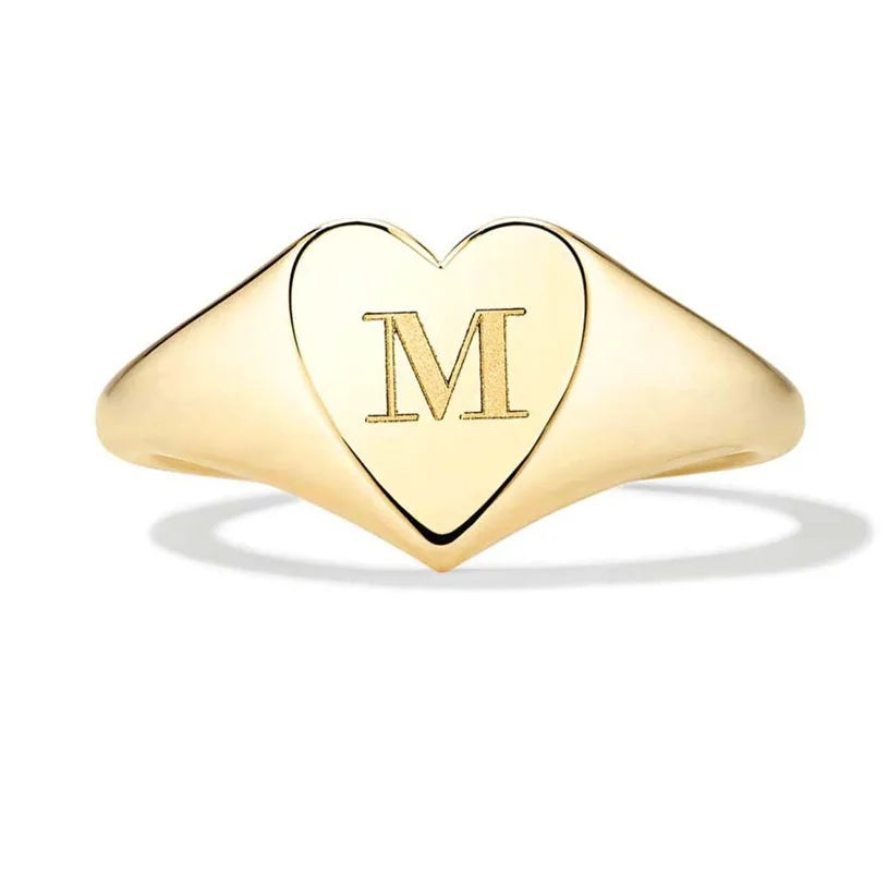 Personalisierbarer Liebessiegelring aus 925er Silber