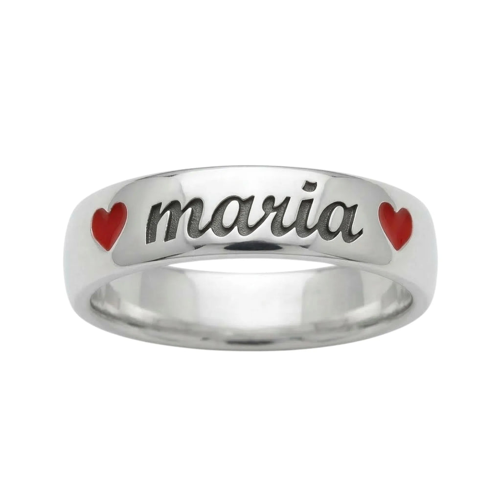 Personalisierter Ring aus Sterlingsilber 925 mit kostenloser Gravur