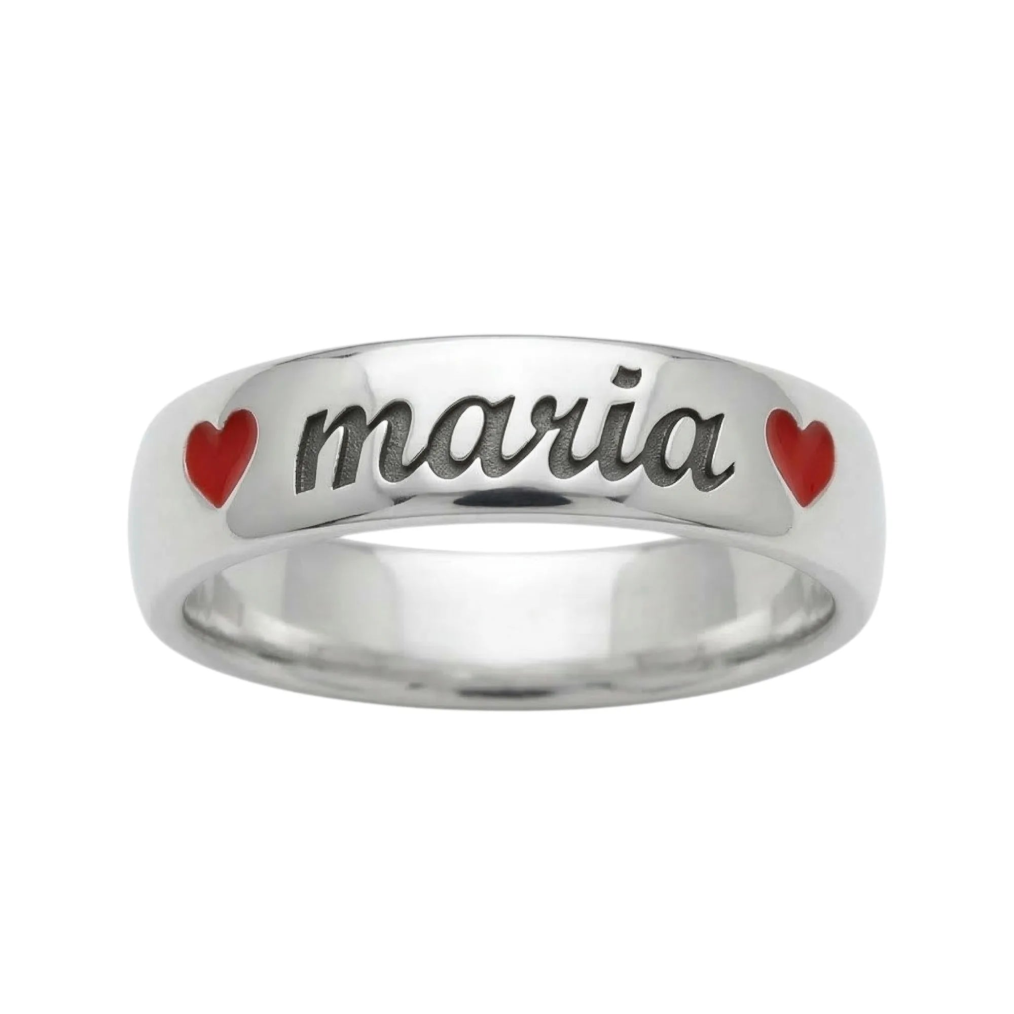 Personalisierter Ring aus Sterlingsilber 925 mit kostenloser Gravur