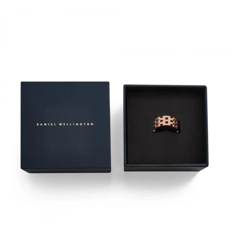 Anello Daniel Wellington in acciaio rosa 5-link rose gold