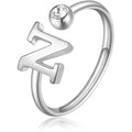 anello donna gioielli Sagapò Click lettera N sck185