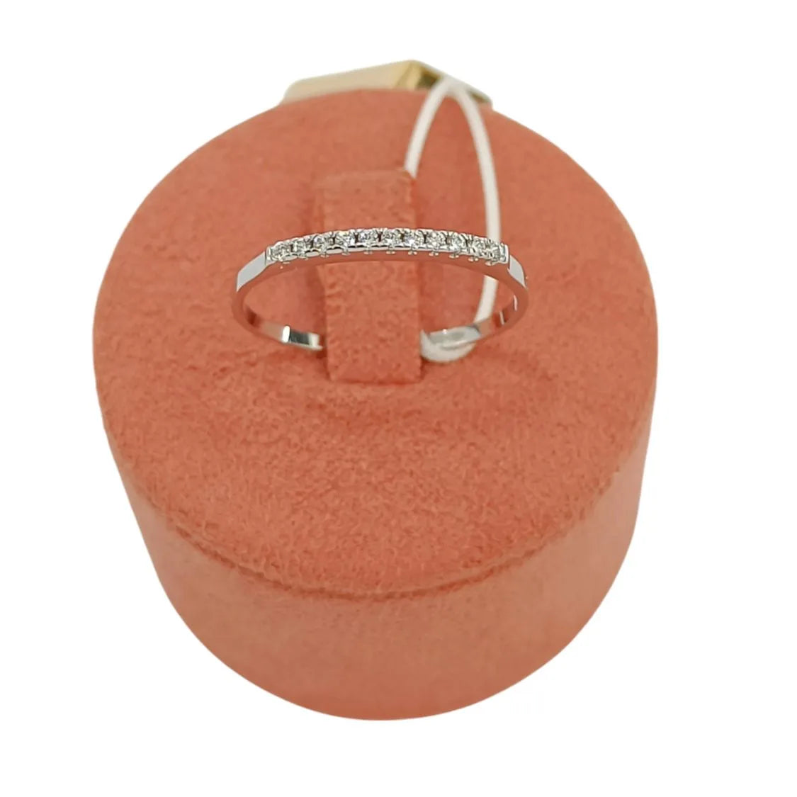 Anello donna in oro bianco 9 carati con zirconi bianchi Igold