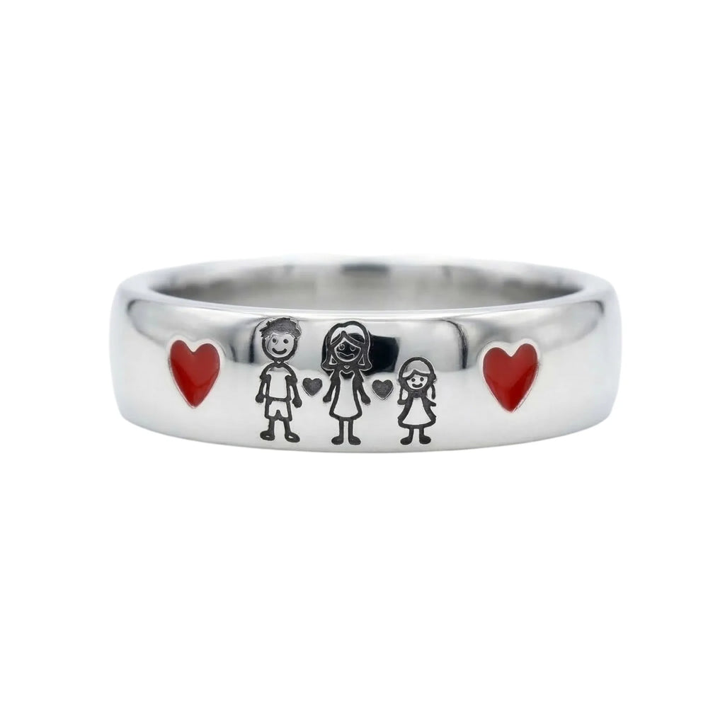 Personalisierter Ring aus Sterlingsilber 925 mit kostenloser Gravur