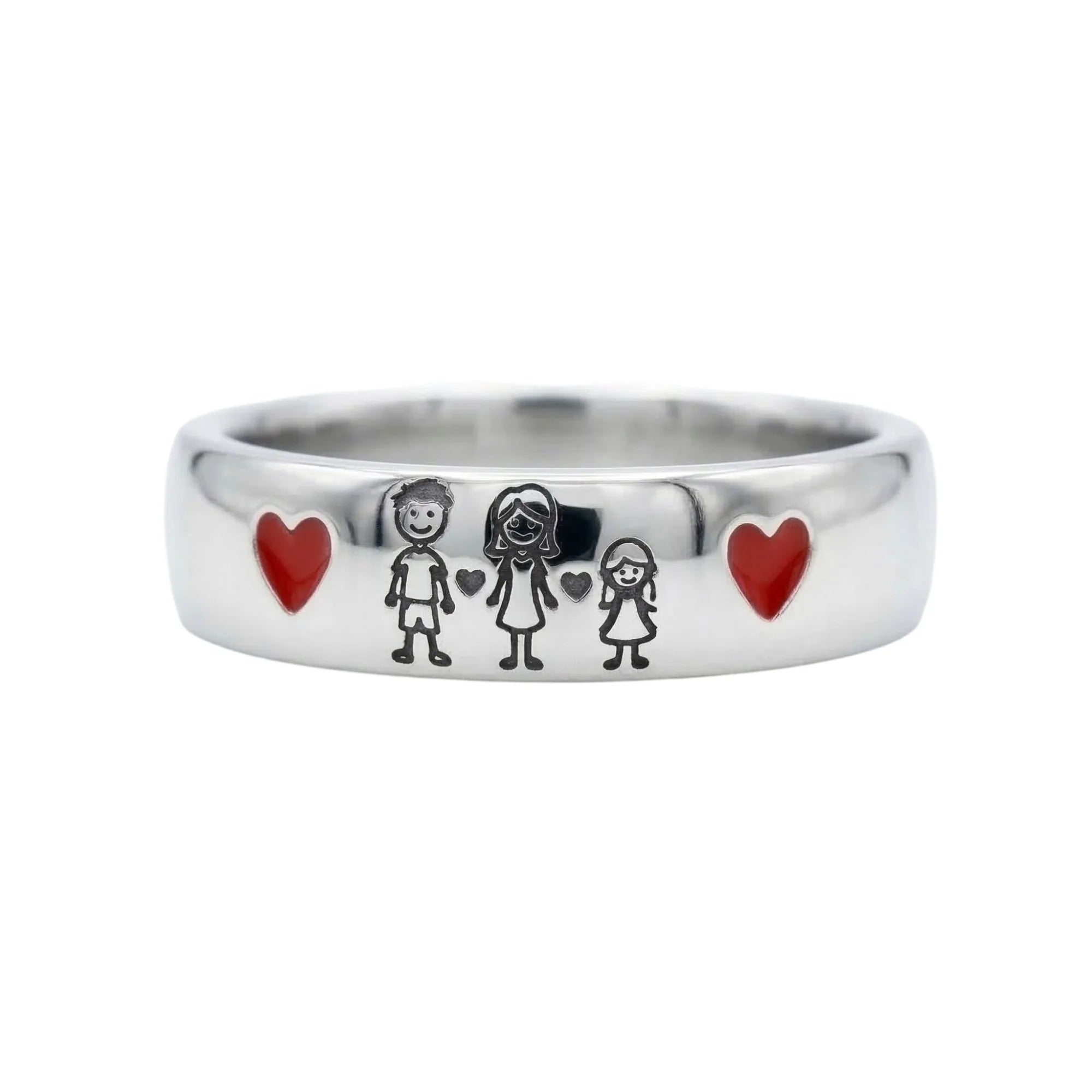 Personalisierter Ring aus Sterlingsilber 925 mit kostenloser Gravur