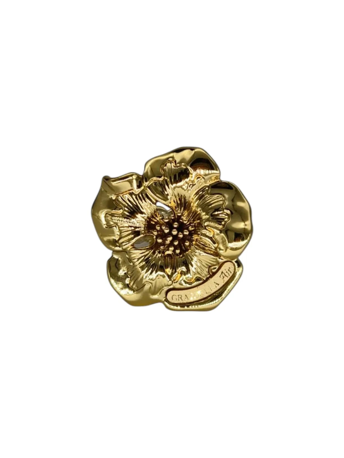 Set fiore piccolo in oro giallo 18 carati
