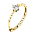Anello solitario donna in argento dorato La petite story lps03awv16