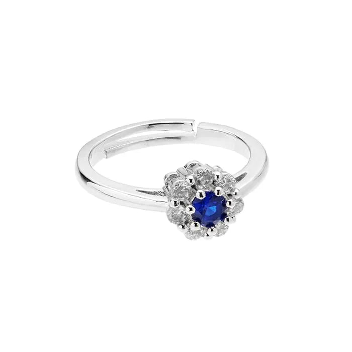 Anello donna Ottaviani a forma di fiore con zirconi