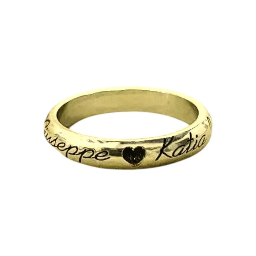 Personalisierter Ring aus 925er Silber für Damen und Herren – Gravur nach Wahl