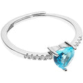 Anello donna con pietra azzurra in argento Ottaviani 501163A-1
