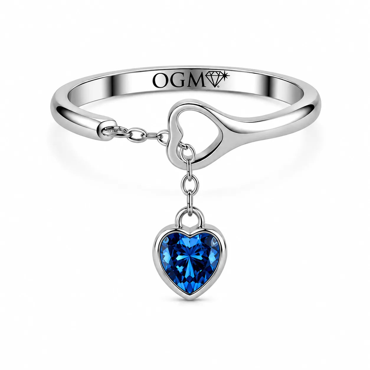 Anello con cuore by OGM Acciaio e Dorato 18KT