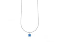 Collana donna in argento con zircone blu 4us Cesare Paciotti San Valentino 4UCL5695W