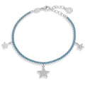 Bracciale tennis blu donna gioielli con stelle Comete bra 252