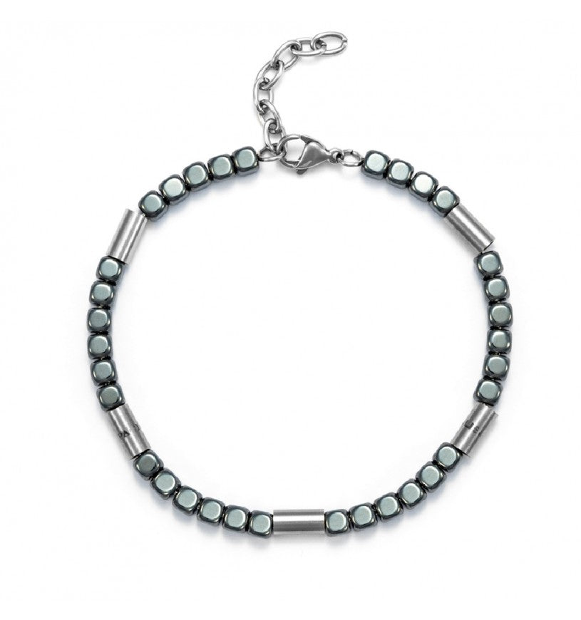 Bracciale 4US Cesare Paciotti ematite uomo 4UBR5624 con cubi