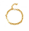 Bracciale uomo gioielli 4US Cesare Paciotti 4ubr5991 in acciaio dorato