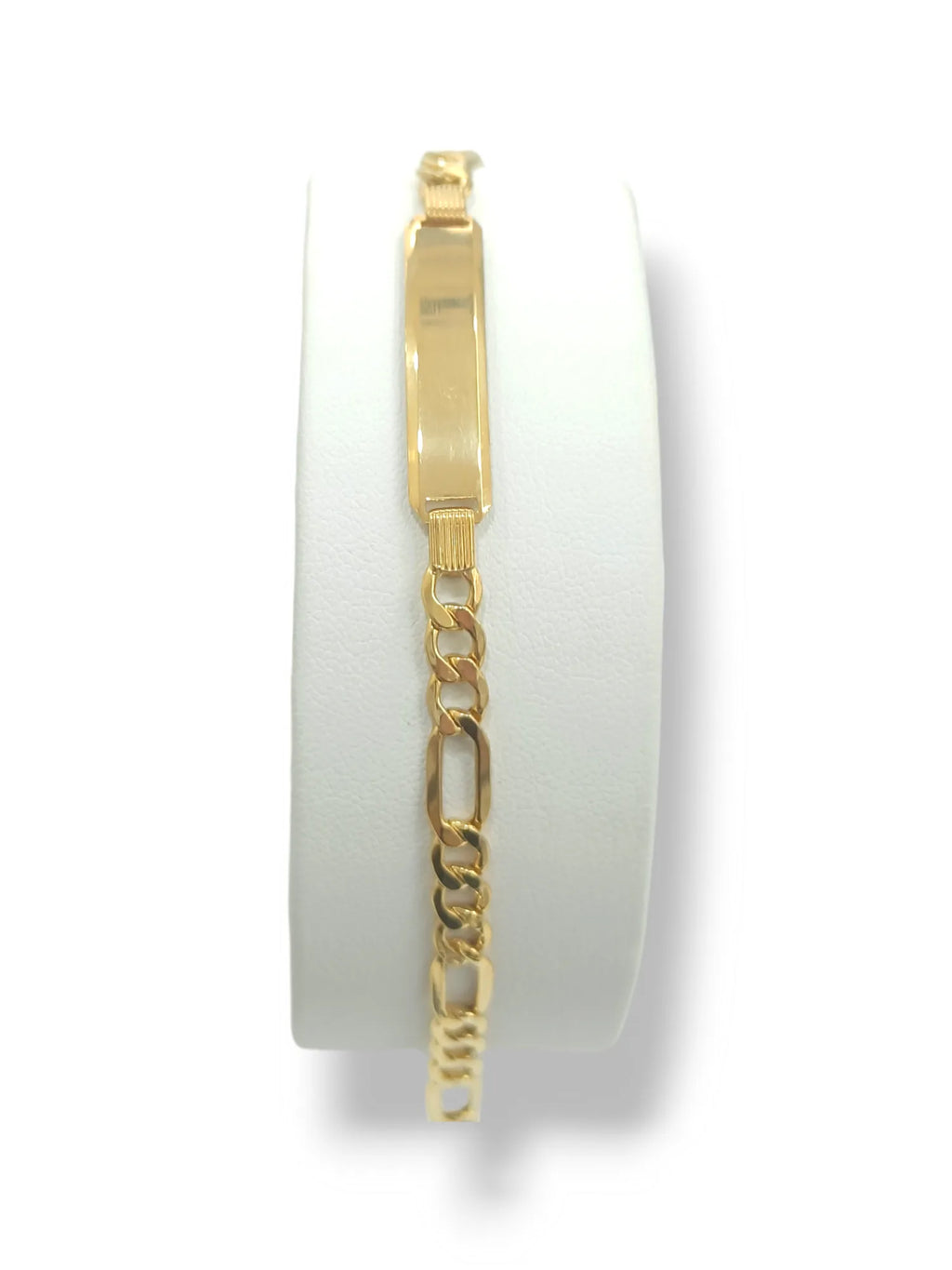 Herrenarmband Kette mit Plakette aus 9 Karat Gelbgold Igold