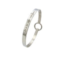 Armreif aus 925er Silber, personalisierbar mit Gravur