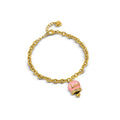 Bracciale donna in acciaio con campanella fortuna OPSBR-977
