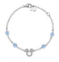 Disney Armband Mickey Mouse für Damen und Mädchen BS00011RZWL-55.CS aus 925er Silber
