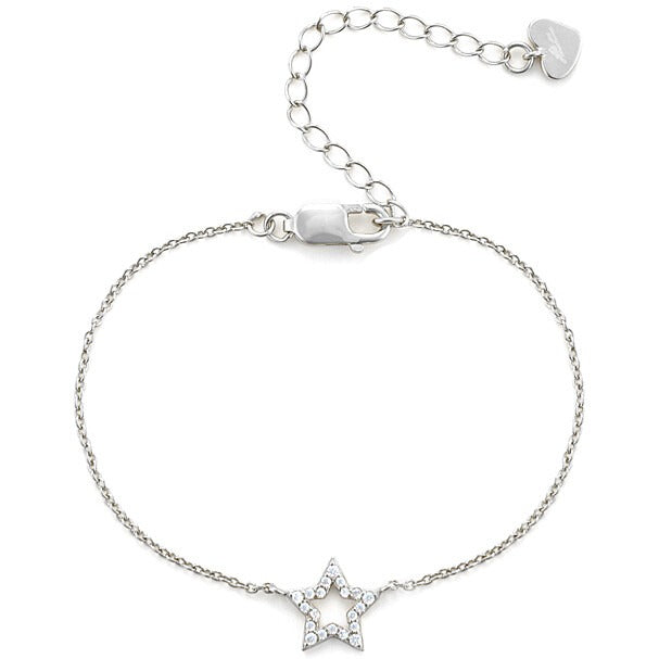 Bracciale donna in argento con stella zirconata 4US Cesare Paciotti 4ubr5760w