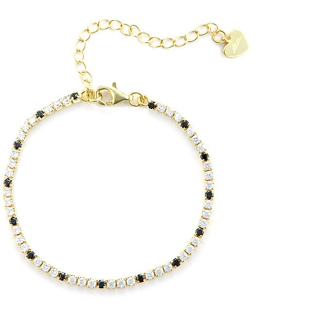 Bracciale tennis donna in argento dorato gioielli 4US Cesare Paciotti 4ubr5816w