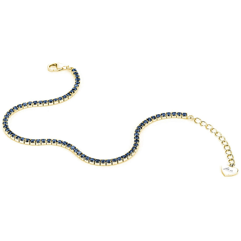 Bracciale tennis donna in argento e zirconi blu gioielli 4US Cesare Paciotti 4ubr5409w