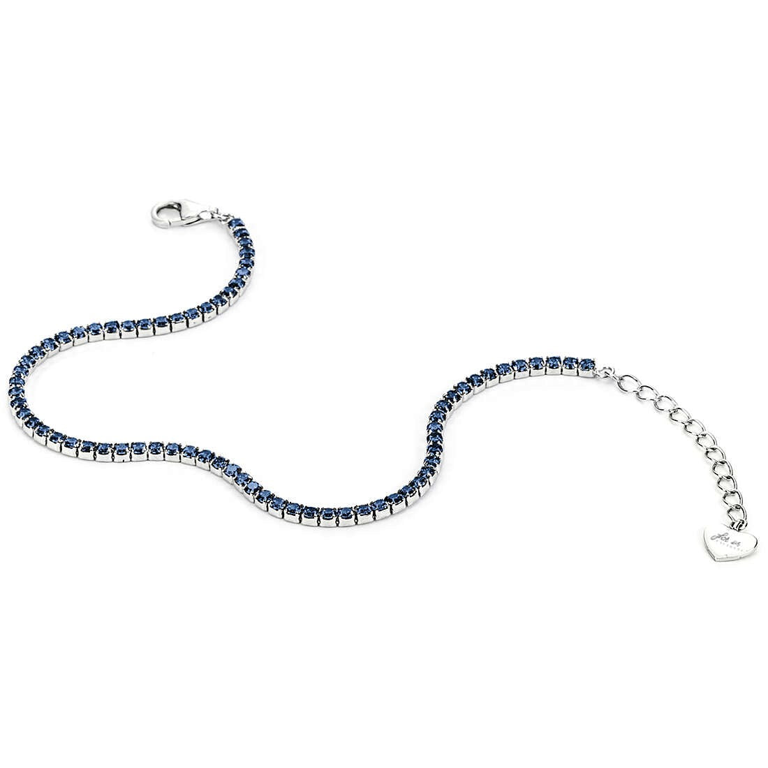 Damen Tennisarmband aus Silber mit blauen Zirkonia Schmuck 4US Cesare Paciotti 4ubr5410w