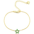 Bracciale stella in argento dorato donna 4US Cesare Paciotti 4ubr5765w