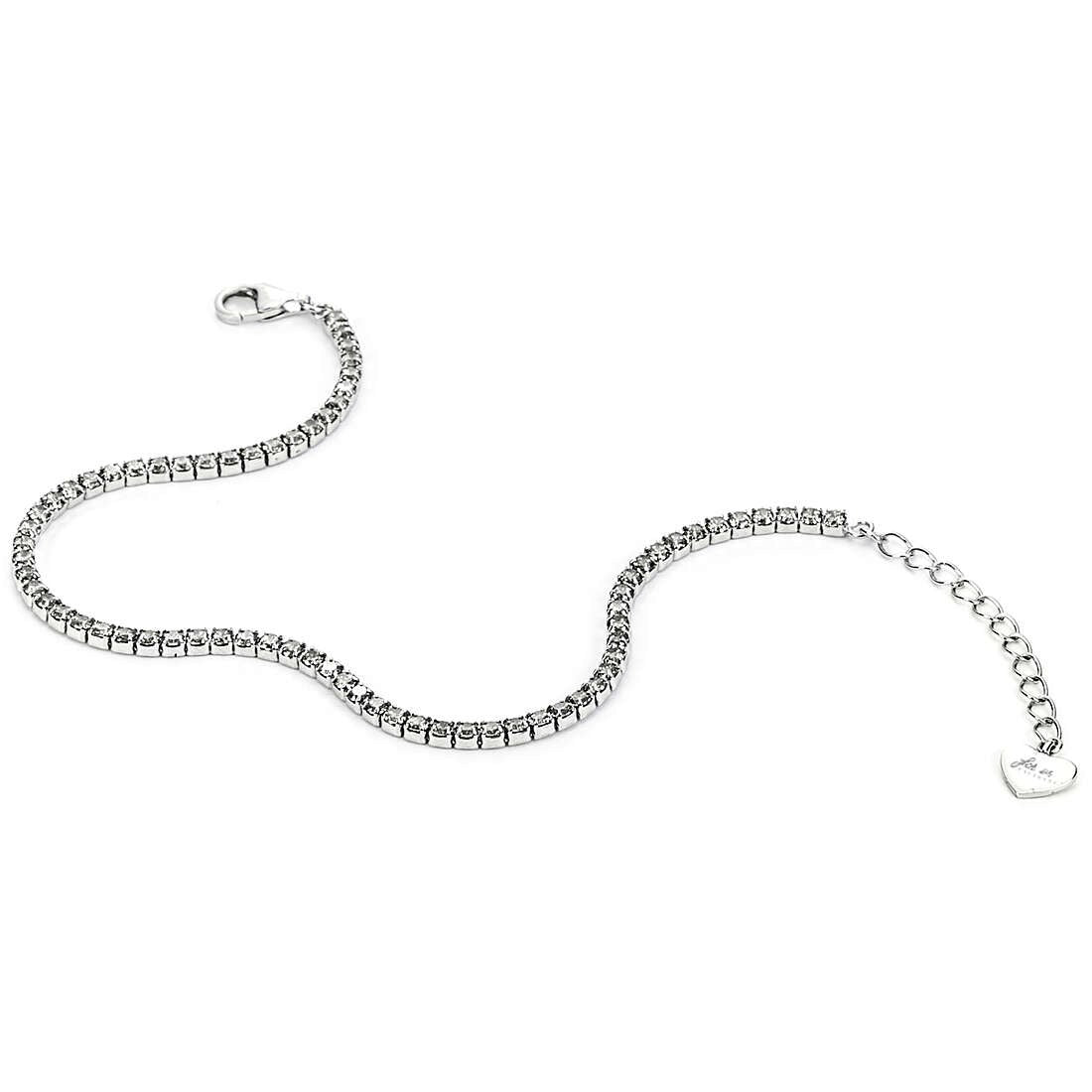 Bracciale tennis donna in argento e zirconi bianchi gioielli 4US Cesare Paciotti 4ubr5406w
