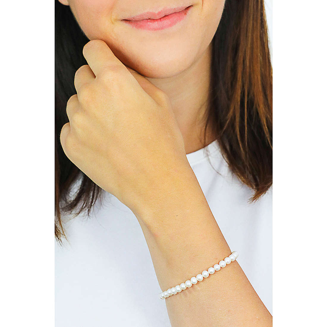 bracciale donna gioielli Comete Perle Argento brq 310