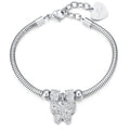 Bracciale donna gioielli Luca Barra Pretty Moment bk1936 con ciondolo farfalla