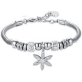 Damenarmband Luca Barra bk2333 mit Blume und weißen Kristallen