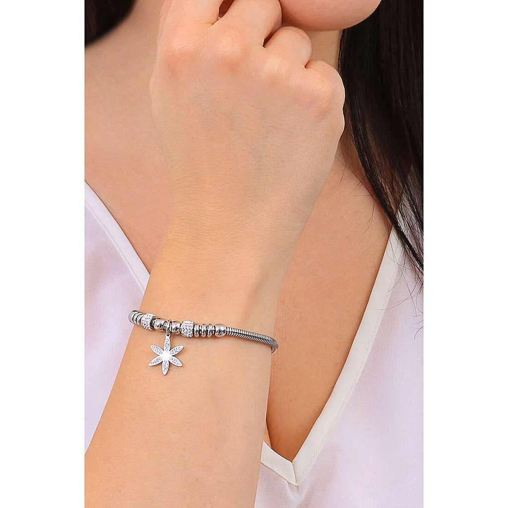 Damenarmband Luca Barra bk2333 mit Blume und weißen Kristallen
