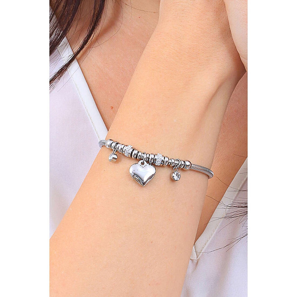 Damenarmband Luca Barra bk2375 mit Herzanhänger und Zirkonia