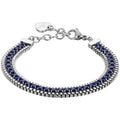 Bracciale tennis donna gioielli Luca Barra bk2298 con cristalli blu