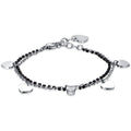 Bracciale donna gioielli Luca Barra bk2356 con ciondoli cuore e cristallo